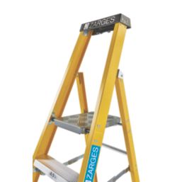 Zarges Fibreglass 1.37m 3 Step Platform Step Ladder