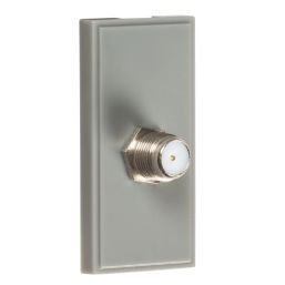 Knightsbridge  Modular F-Type Satellite Socket Grey