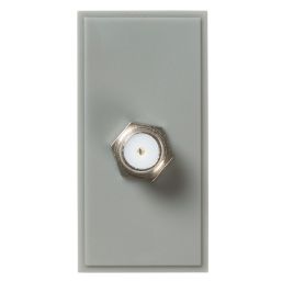 Knightsbridge  Modular F-Type Satellite Socket Grey