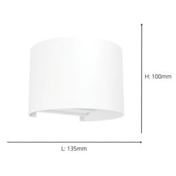 Eglo Calpino 3 Outdoor LED Wall Light White 2.8W 840lm