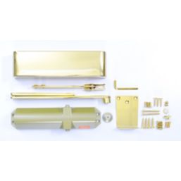 Rutland TS.5204 Fire Rated Overhead Door Closer Polished Brass