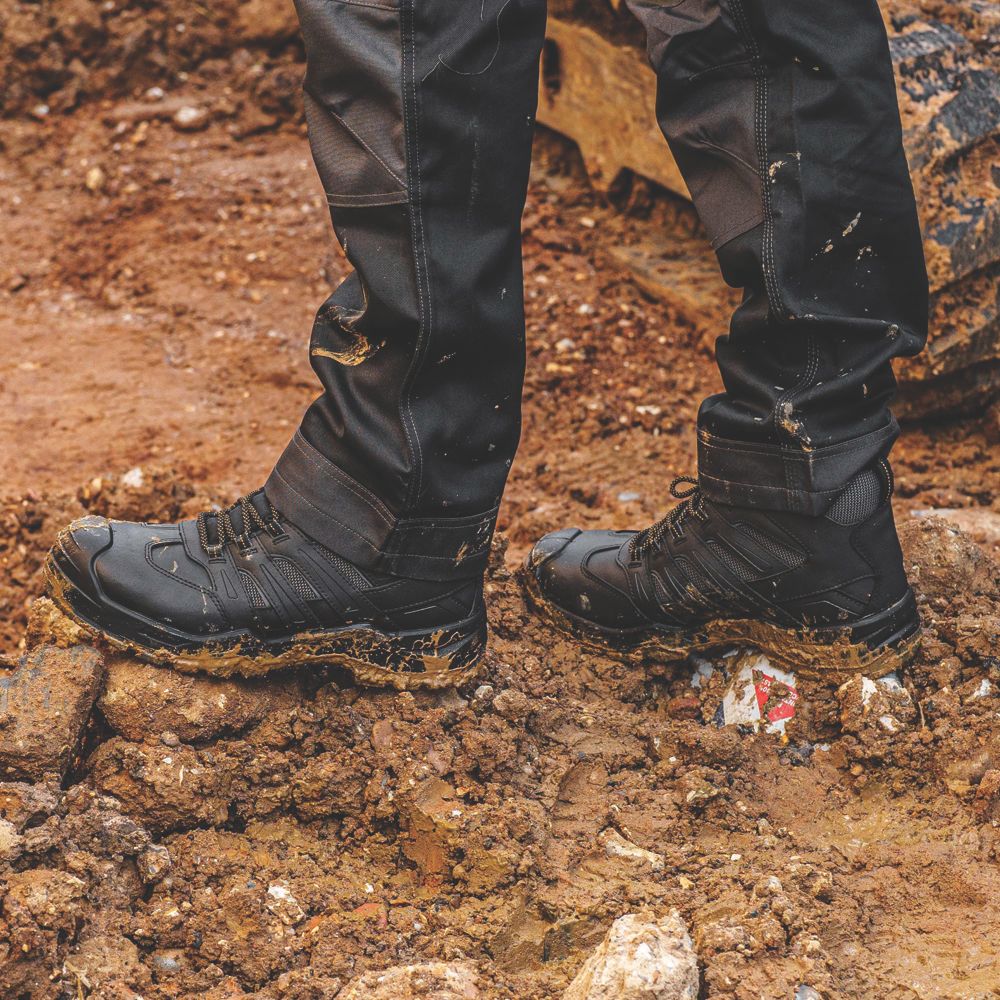 DEWALT Murray Size 8 Black Waterproof Steel Toe Cap Safety Boots