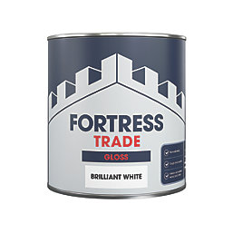 Fortress Trade  Gloss White Trim Paint 1Ltr