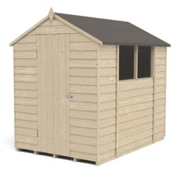 Forest  5' x 7' (Nominal) Apex Overlap Timber Shed with Base