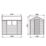 Forest  5' x 7' (Nominal) Apex Overlap Timber Shed with Base