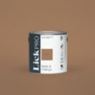 LickPro  2.5Ltr Brown 02 Eggshell Emulsion  Paint
