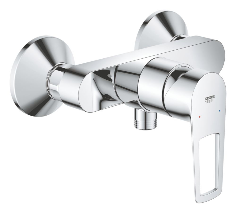 Grohe Start Loop Exposed Wall-Mounted Shower Mixer Valve Fixed Chrome