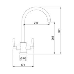 Franke Olympus Kitchen Tap Brass