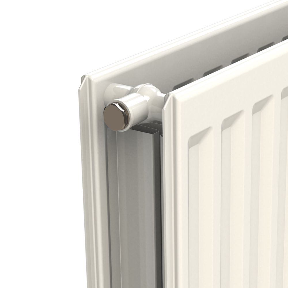 Myson Premier Metric Round Top Type 22 Double-Panel Double Convector  Radiator 600mm x 1400mm White 8545BTU - Screwfix
