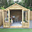 Forest Oakley 8' x 9' 6" (Nominal) Apex Timber Summerhouse with Base