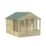 Forest Oakley 8' x 9' 6" (Nominal) Apex Timber Summerhouse with Base