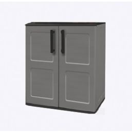 Shire  2' x 1' (Nominal) Flat Plastic Tool Store Grey