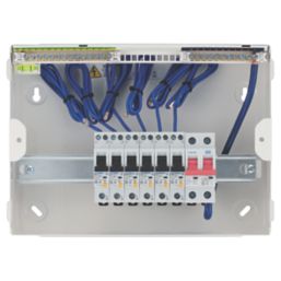 British General Fortress 12-Module 10-Way Part-Populated  Main Switch Consumer Unit