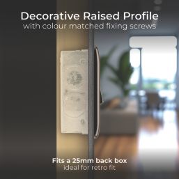 British General Nexus Metal 20A 16AX 4-Gang 2-Way Light Switch  Black Nickel