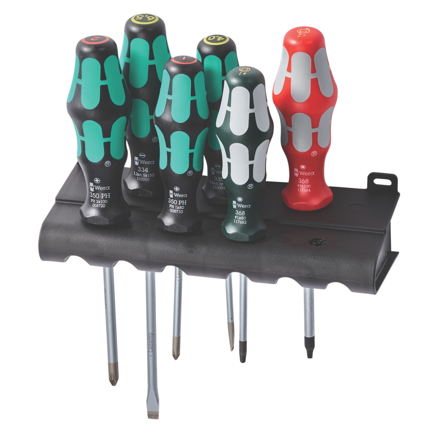 Wera 334/368/6 Kraftform Plus Mixed Screwdriver Set 6 Pcs (270XX)