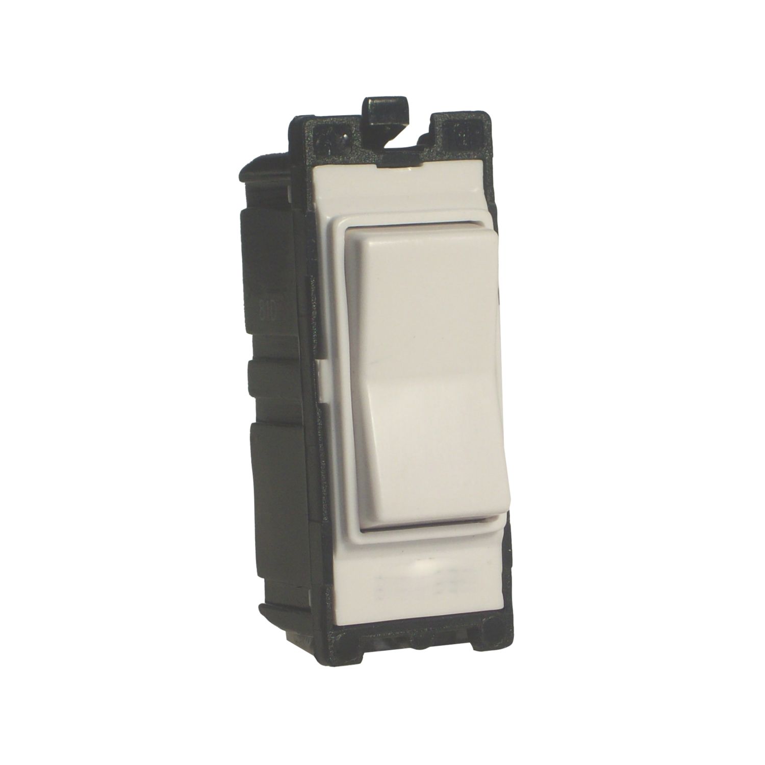 Varilight PowerGrid 10AX 2-Way Grid Retractive Switch White with Colour-Matched Inserts (27120)