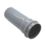 FloPlast  Push-Fit Single Socket Soil Pipe Grey 110mm x 1m