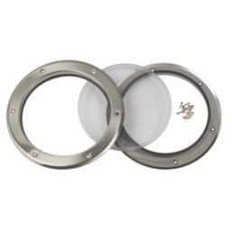 Mottez Round Porthole Vision Panel 260mm Brushed & Polished Steel
