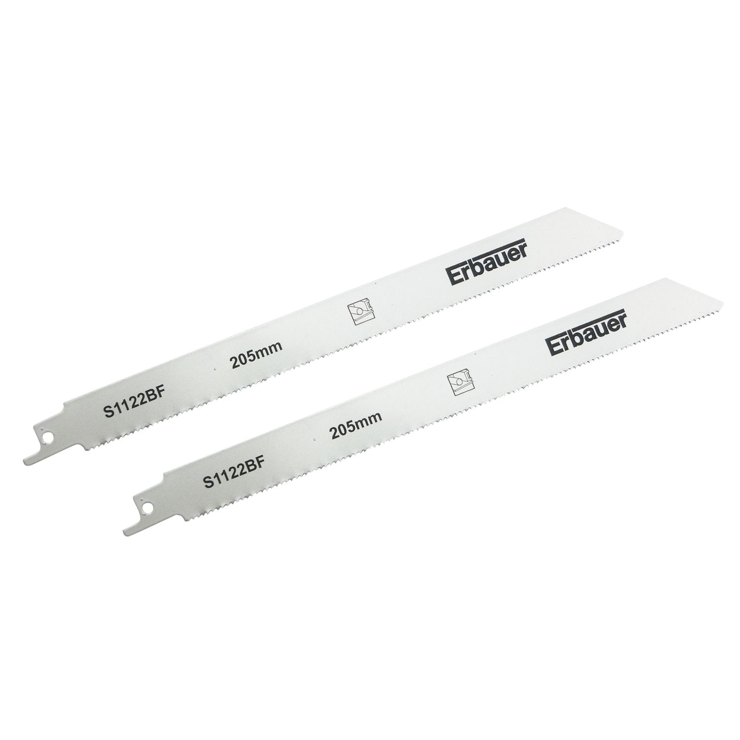 Erbauer S1122BF Metal Reciprocating Saw Blades 205mm 2 Pack (2716X)