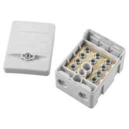 Knightsbridge 100A Single Pole Connector Block (White)