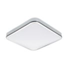 Eglo Manilva 1 LED Bathroom Ceiling Light Chrome / White 2.6/5.4W 1100lm
