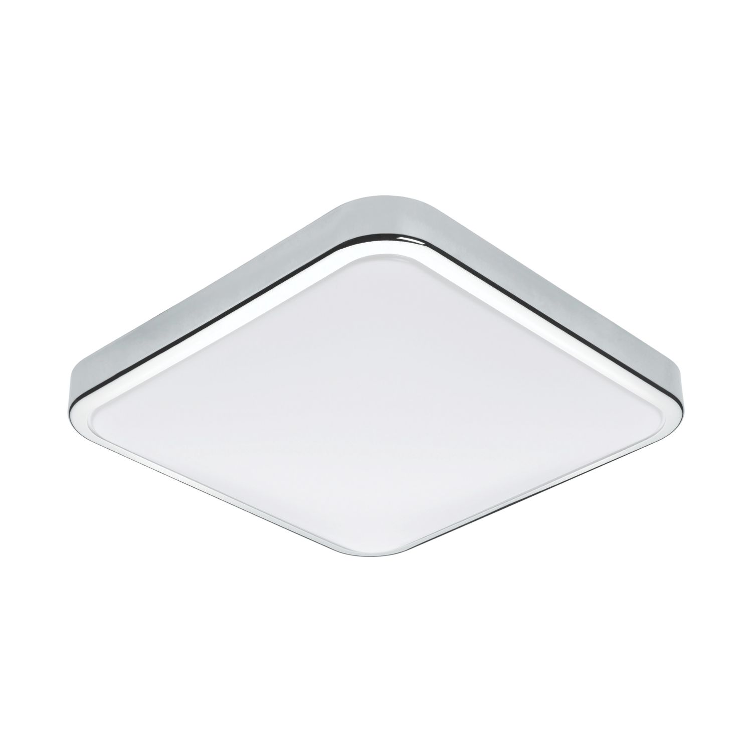 Eglo Manilva 1 LED Bathroom Ceiling Light Chrome / White 2.6/5.4W 1100lm (271CV)