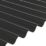 Radmat Building Materials Eco 93/35 Corrugated PVC Roof Sheet Black 3000mm x 1.2mm x 875mm 5 Pack
