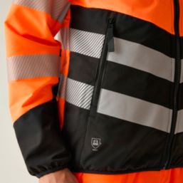 Regatta X-Pro Hybrid Hi-Vis Jacket Black / Orange Medium 44" Chest
