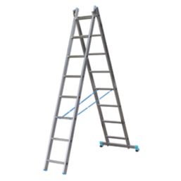 Mac Allister  Aluminium 3.35m Combination Ladder