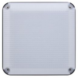 Luceco Mosi Outdoor Square LED Bulkhead Black 6W 735lm