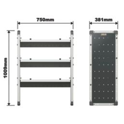 Van Guard  Universal Trade Van Racking Unit (3 Angled Shelves) 750mm x 381mm x 1009mm