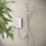 Mira Decor White 9.5kW  Manual Dual Outlet Electric Shower