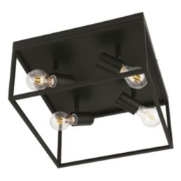 Eglo Silentina 4-Light Ceiling Light Black