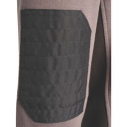 JCB Trade Zip Thru Hoodie Grey 2X Large 50-52" Chest