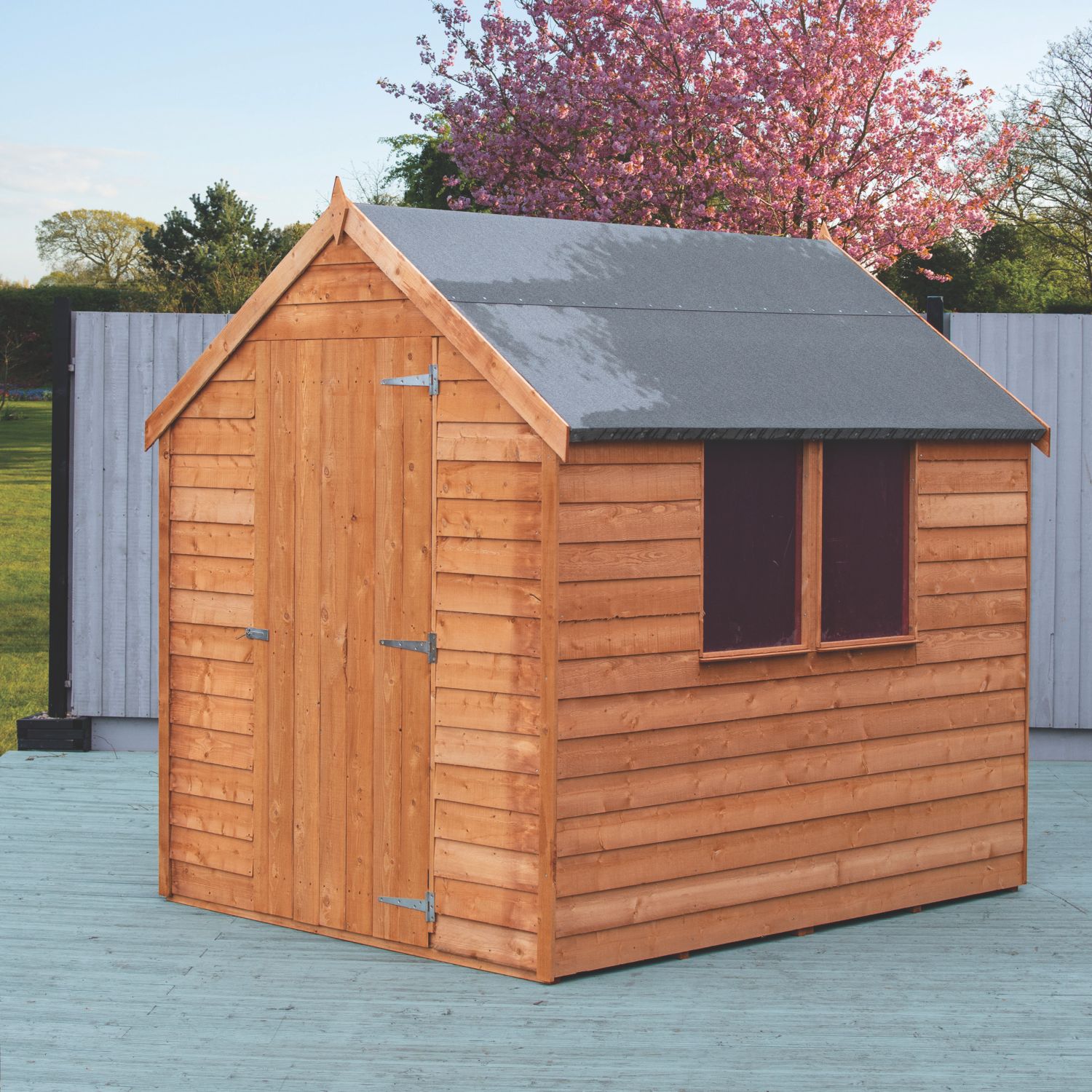 Shire 5' 6" x 6' 6" (Nominal) Apex Overlap Timber Shed (271TJ)
