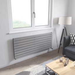 Ximax Oceanus 595mm x 1200mm 4935BTU Silver Horizontal Designer Radiator