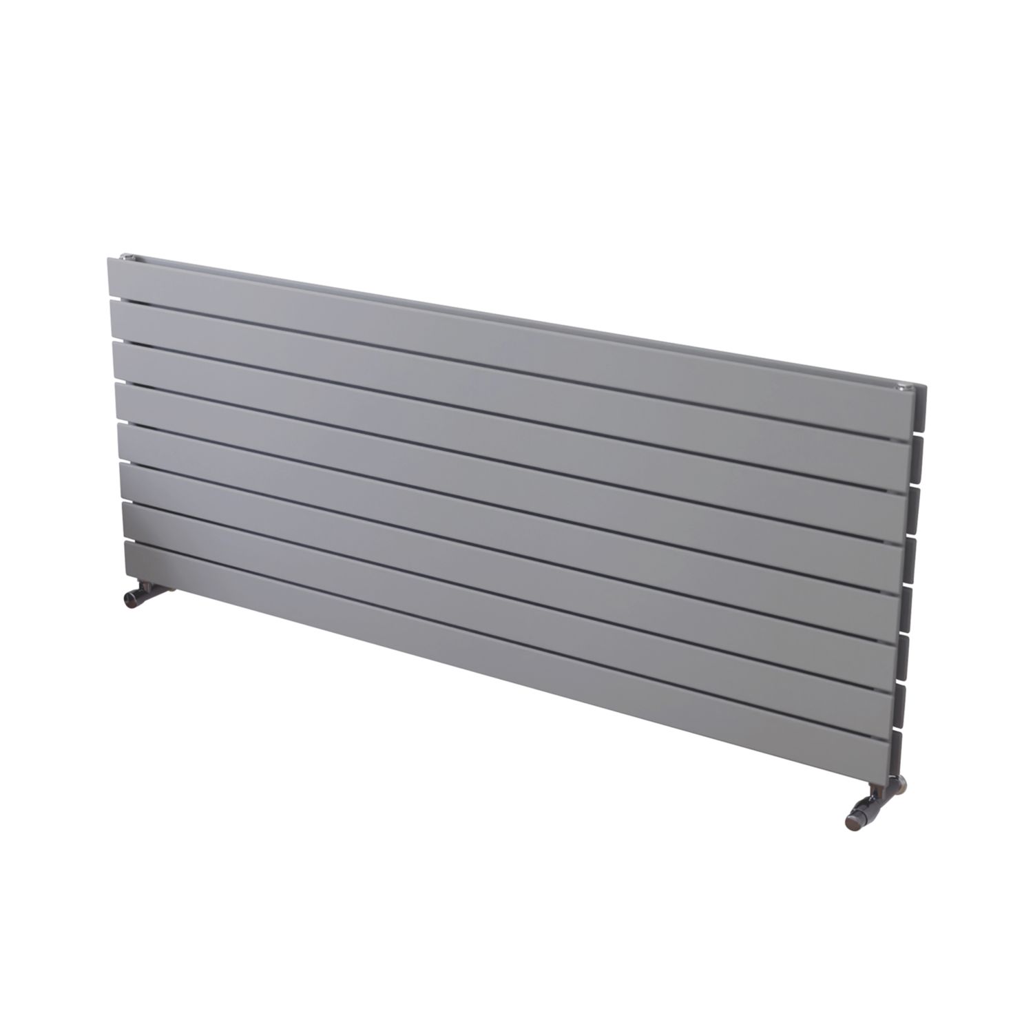Ximax Oceanus 595mm x 1200mm 4935BTU Silver Horizontal Designer Radiator (271TR)