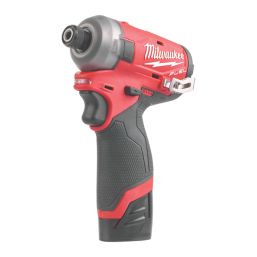 Milwaukee M12FQID-202X 12V 2 x 2.0Ah Li-Ion RedLithium Brushless Cordless Impact Driver