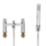 Swirl Melba Chrome 185mm Deck Mounted Dual Control Manual Shower Mixer Tap