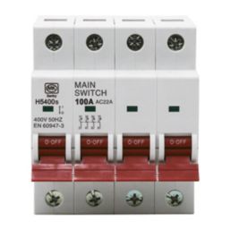 MK Sentry H5400S 100A 4-Pole Unfused 3-Phase Disconnector