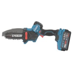 Erbauer ERI1035PRS 18V 1 x 3.0/6.0Ah Li-Ion EXT Brushless Cordless 12cm Chainsaw