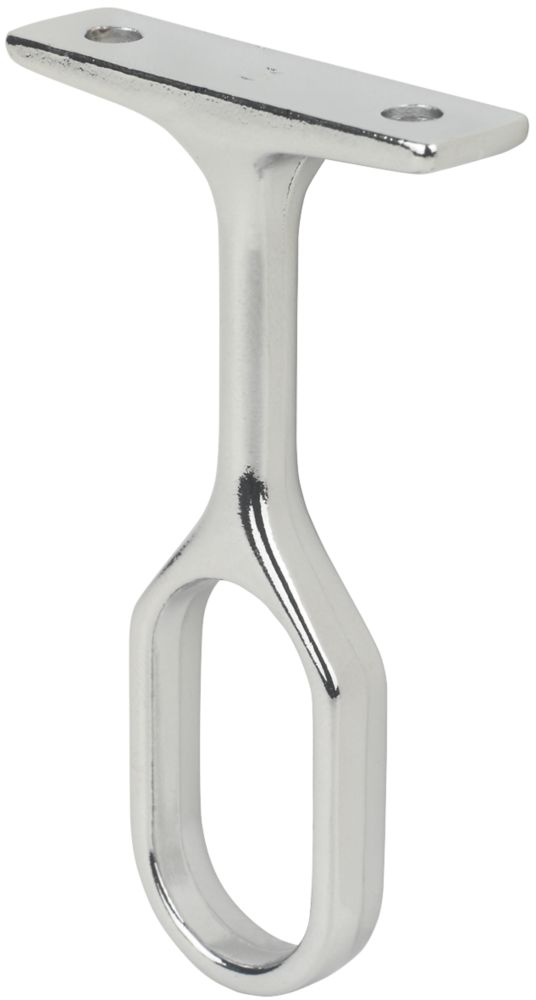 Smith Locke Oval Rail Centre Bracket Polished Chrome 30mm Screwfix