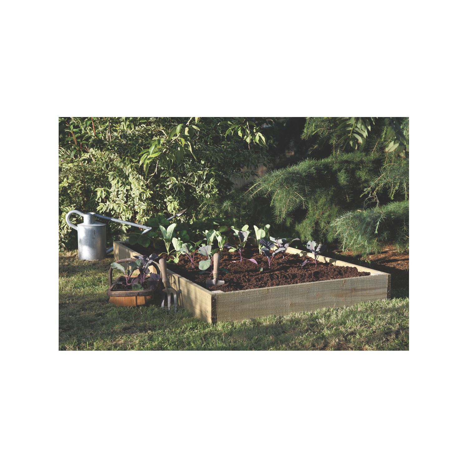 Forest Raised Bed Natural 1840mm x 930mm x 140mm (27297)
