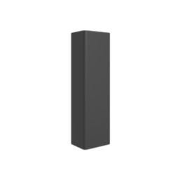 Essentials Genoa Wall-Mounted Bathroom Cabinet Black Matt 350mm x 250mm x 1200mm