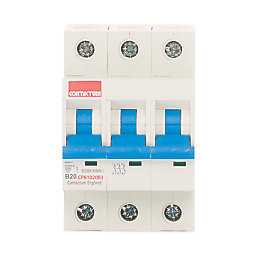 Contactum Defender 20A TP Type B 3-Phase MCB