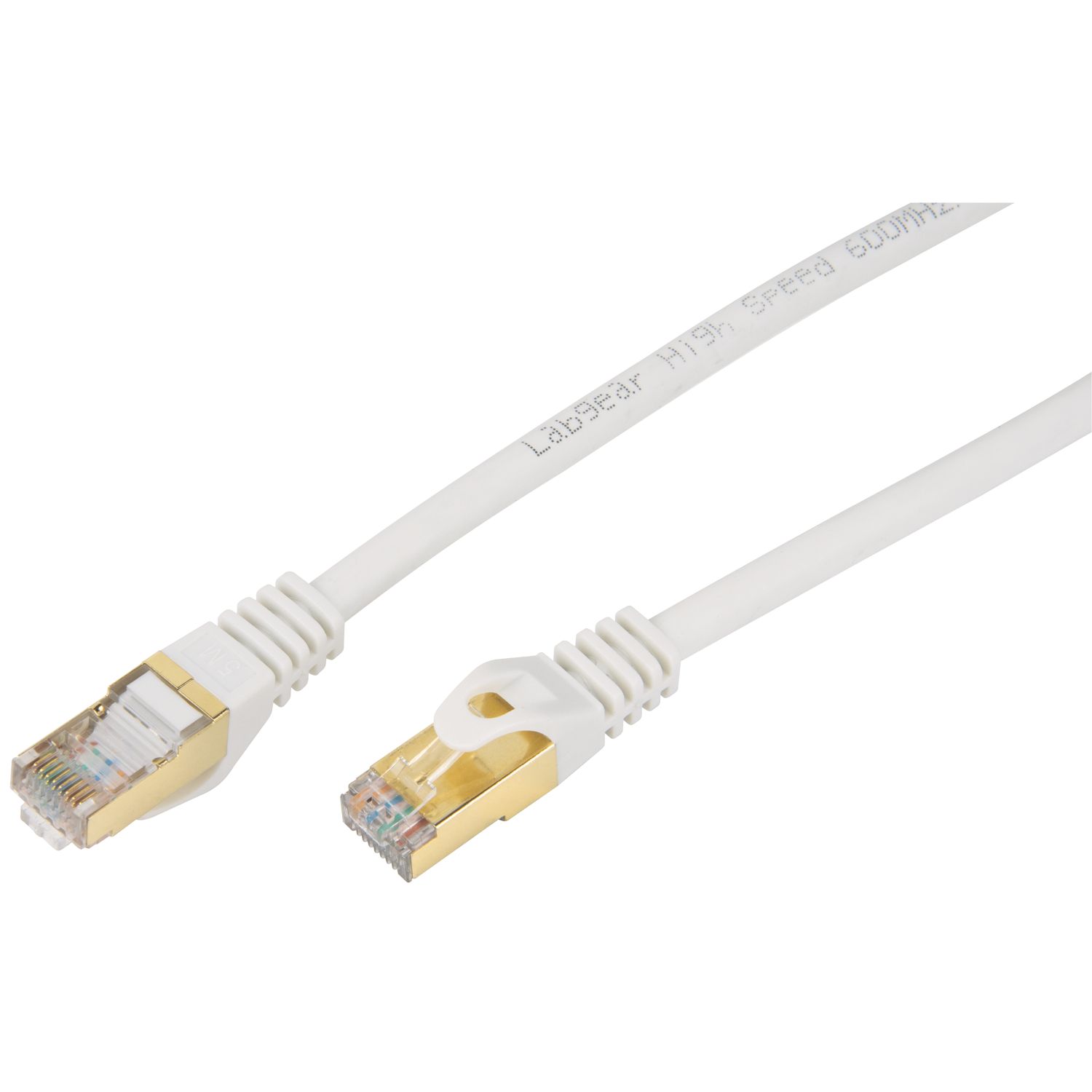 Labgear White Shielded RJ45 Cat 7 Ethernet Patch Lead 5m (272KH)