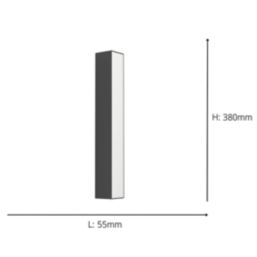 Eglo Salitta Outdoor LED Wall Light Black 9W 1080lm