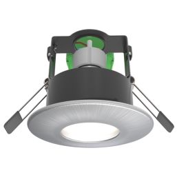 4lite WiZ Connected Fixed  Fire Rated LED Smart Downlight Satin Chrome 4.9W 345lm