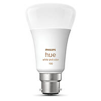 Philips Hue  BC A19 RGB & White LED Smart Light Bulb 9.5W 342lm