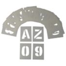 Essentials 0-9 / A-Z Stencil Kit 36 Pieces